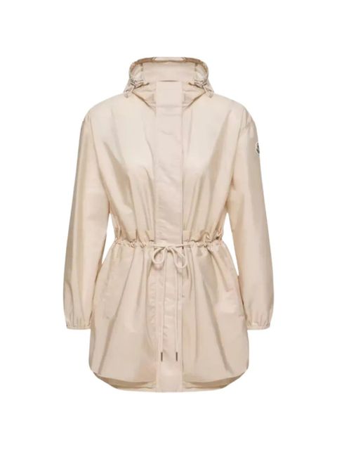 Moncler Weteau drawstring-detail hooded coat - Neutrals - zdjęcie produktu nr 1