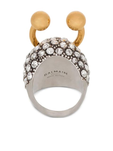 Balmain rhinestone-embellished ring - Silver - zdjęcie produktu nr 2