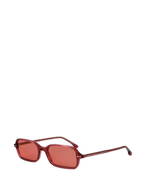 Isabel Marant Eyewear rectangle sunglasses - Red - zdjęcie produktu nr 2