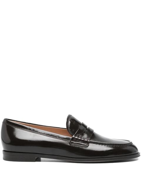 Gianvito Rossi leather penny loafers - Brown - zdjęcie produktu nr 1