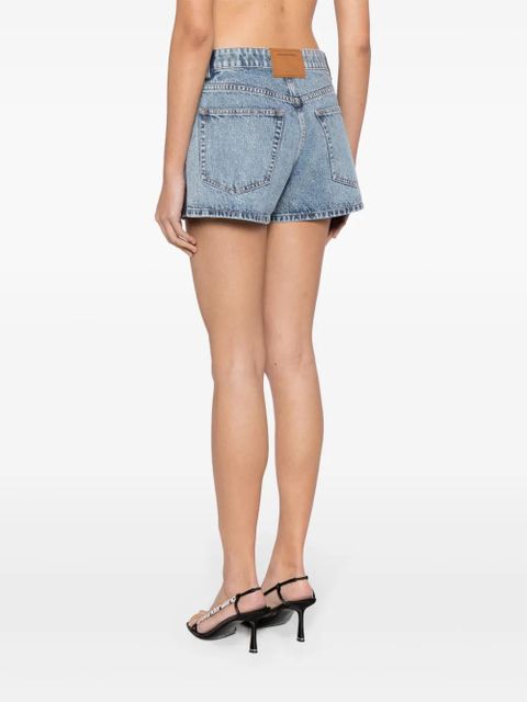 Alexander Wang Shorty embellished denim shorts - Blue