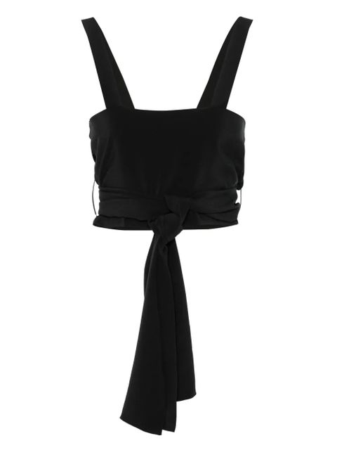 Chloé crepe de chine cropped top - Black - zdjęcie produktu nr 1