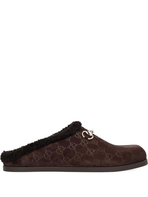 Gucci GG suede mules - Brown - zdjęcie produktu nr 1