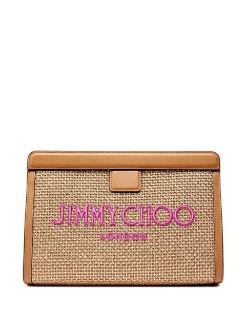 Jimmy Choo Avenue logo pouch - Neutrals - zdjęcie produktu nr 1