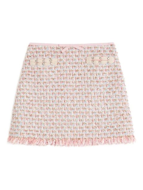 Valentino Garavani ribbon tweed mini skirt - Pink - zdjęcie produktu nr 1