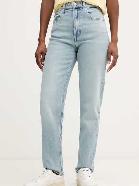 Calvin Klein Jeans jeansy mom fit damskie - zdjęcie produktu nr 2