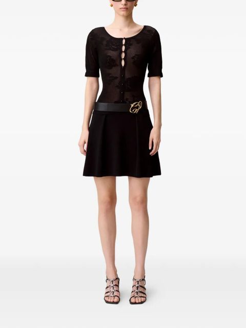 Claudie Pierlot button-fastening mini dress - Black - zdjęcie produktu nr 2