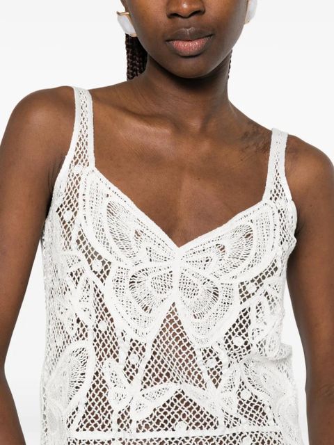 Blumarine lace top - White