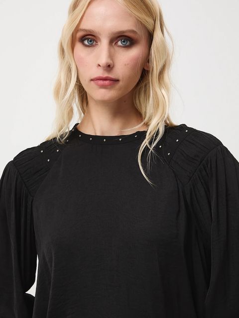 Medicine bluzka damska kolor czarny gładka