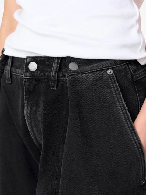 Axel Arigato pleated-pockets wide-leg jeans - Grey