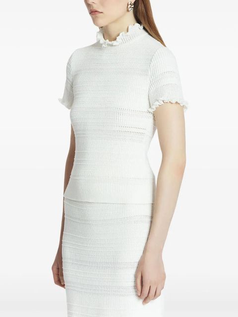 Lanvin cotton knitted T-shirt - White - zdjęcie produktu nr 2