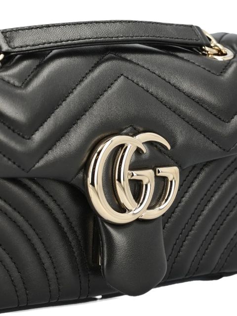 Gucci small GG Marmont shoulder bag - Black
