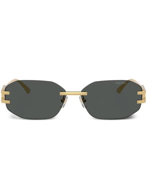 Versace Eyewear frameless sunglasses - Gold - zdjęcie produktu nr 1