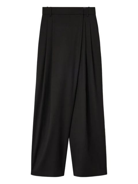 GANNI pleated-details trousers - Black - zdjęcie produktu nr 1