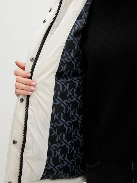 Karl Lagerfeld Jeans kurtka kolor beżowy zimowa A4W15020 - zdjęcie produktu nr 2