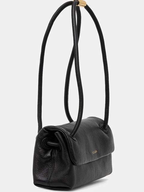 Trussardi torebka skórzana kolor czarny Z610E005987N