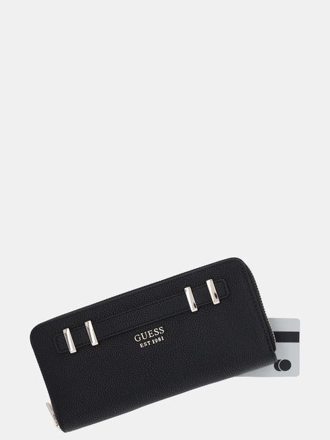 Guess portfel GREGORIA damski kolor czarny SWBG85 46146