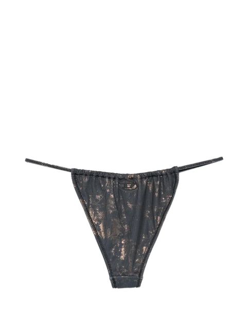 Diesel Jodie-ULTL metallic-effect bikini bottoms - Grey - zdjęcie produktu nr 2
