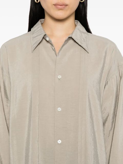LEMAIRE tie-neck shirt - Neutrals