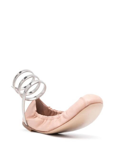 René Caovilla leather ballet flats - Pink - zdjęcie produktu nr 2