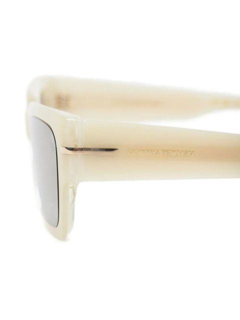 Victoria Beckham rectangle-frame sunglasses - Neutrals