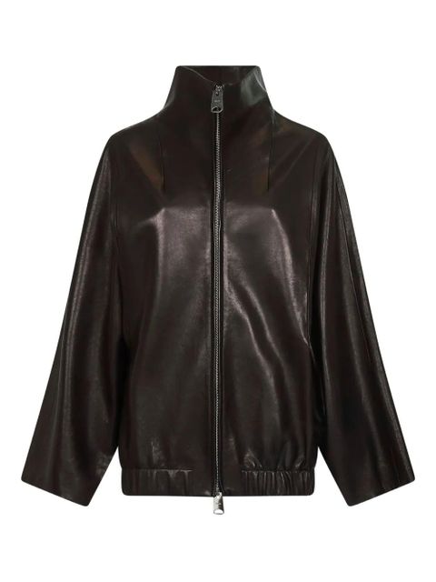 KHAITE high-collar zip-front jacket - Black - zdjęcie produktu nr 1