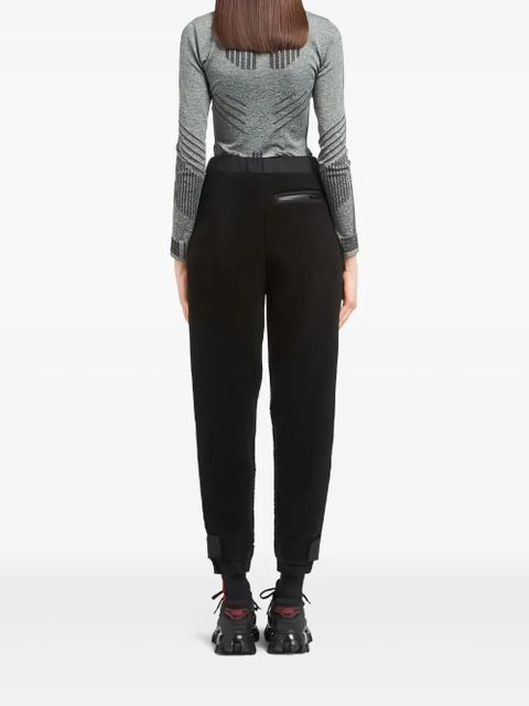 Prada logo-print trousers - Black
