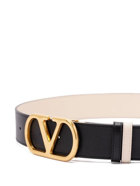 Valentino Garavani VLogo leather belt - Black - zdjęcie produktu nr 2