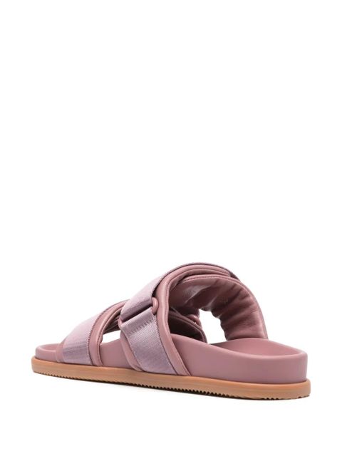 Moncler logo-jacquard slides - Purple