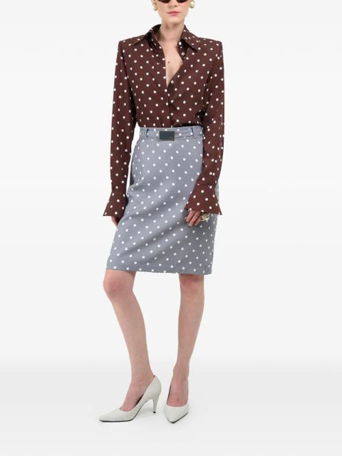 Rowen Rose polka-dot signature shirt - Brown - zdjęcie produktu nr 2