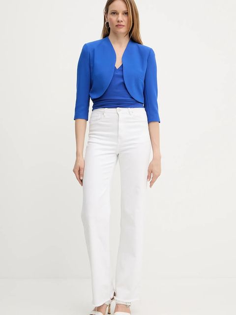 Morgan marynarka VELEO.F kolor niebieski jednorzędowa gładka VELEO.F - zdjęcie produktu nr 2