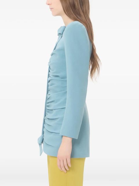 Valentino Garavani crispy light wool jacket - Blue