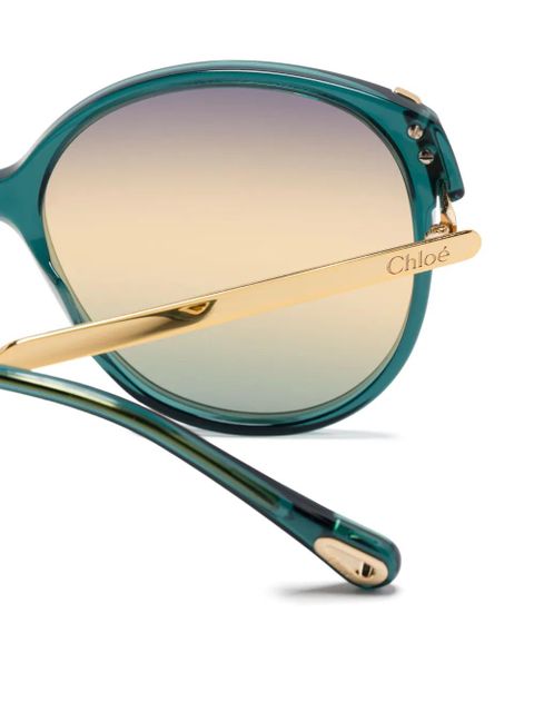Chloé Eyewear round-frame sunglasses - Green