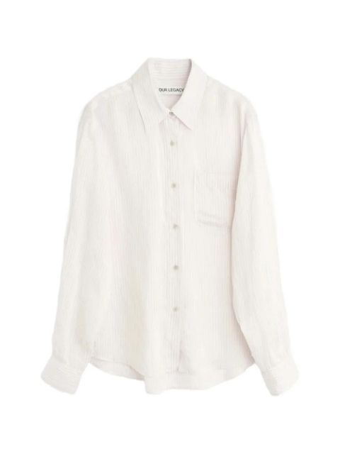 OUR LEGACY striped shirt - Neutrals - zdjęcie produktu nr 1