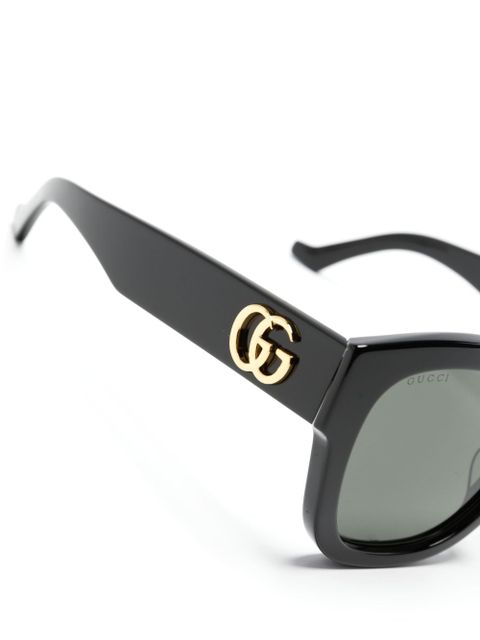 Gucci Eyewear Double G wayfarer-frame sunglasses - Black