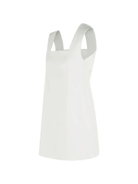 KHAITE Mella square-neck mini dress - White
