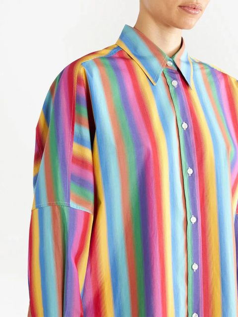 ETRO cotton stripe-pattern shirt - Pink