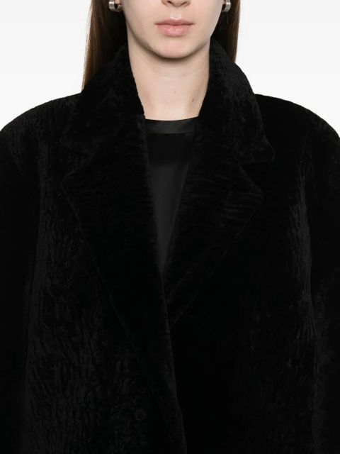 TOTEME shearling coat - Black