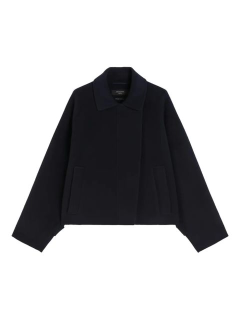 Weekend Max Mara Wool broadcloth cropped coat - Blue - zdjęcie produktu nr 1