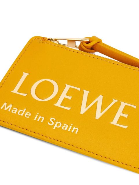 LOEWE zip card holder - Yellow