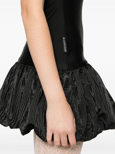 Marine Serre Moire mini dress - Black
