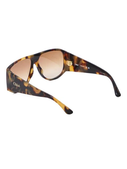 Chloé Eyewear tortoiseshell gradient sunglasses - Brown - zdjęcie produktu nr 2