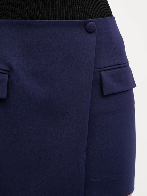 Patrizia Pepe spódnica kolor granatowy mini prosta 8G0483 A623