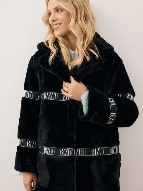 Bizuu płaszcz FLORENCE kolor czarny FLORENCE CZARNY