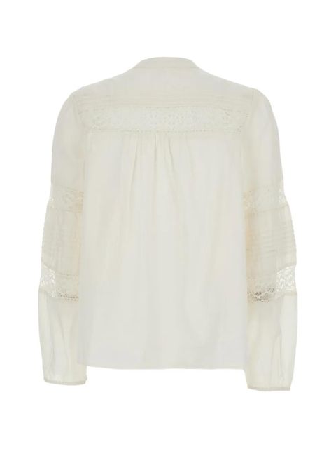 Ba&Sh Nami embroidered long-sleeve blouse - Neutrals - zdjęcie produktu nr 2