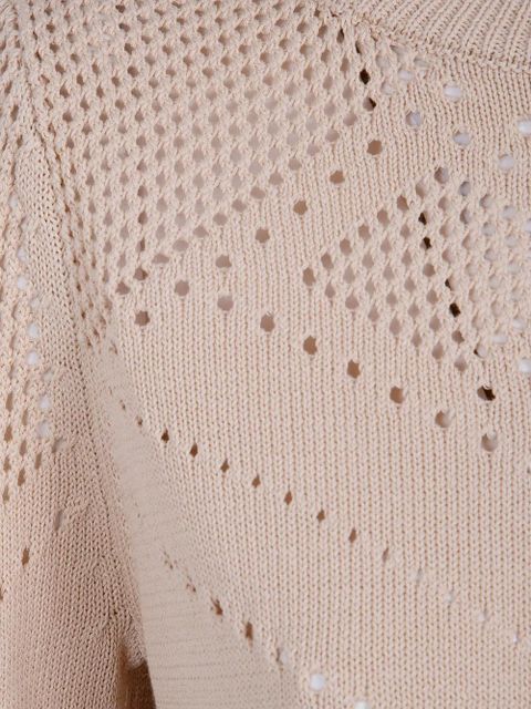 TWINSET pointelle-knit T-shirt - Neutrals