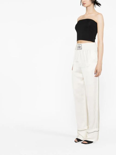 Off-White logo-patch elasticated-waist trousers