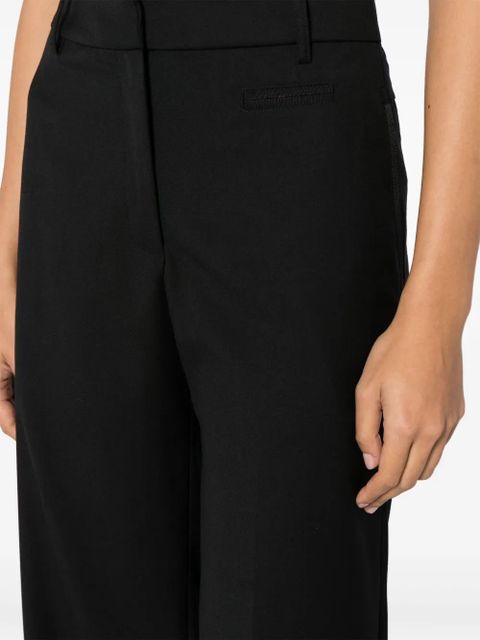 Christopher Esber high-rise wide-leg trousers - Black