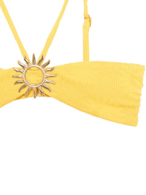 FARM Rio sun-plaque bikini top - Yellow