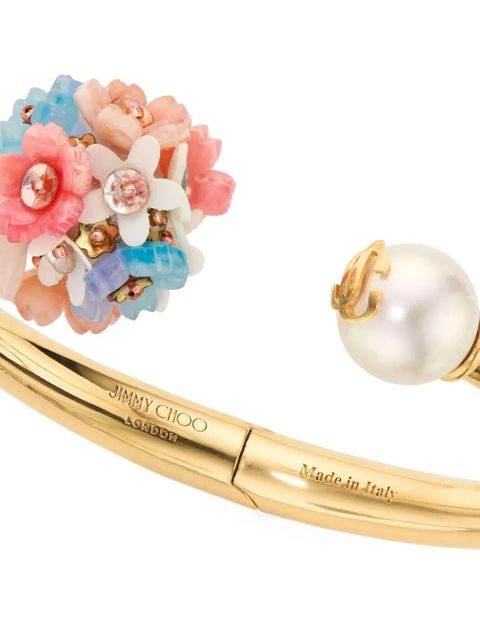 Jimmy Choo Daisy pearl bracelet - Gold